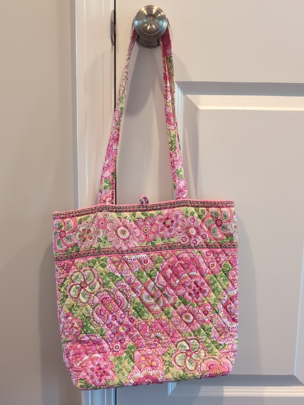 Vera Bradley Pink/Green Tote Bag